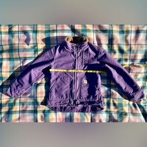 Purple Sherpa Lined Carhartt Jacket